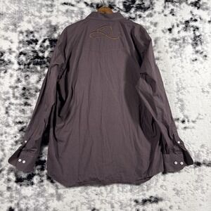 Resistol Shirt Mens Size‎ Extra Large Brown Western Rodeo Button Up Cowboy